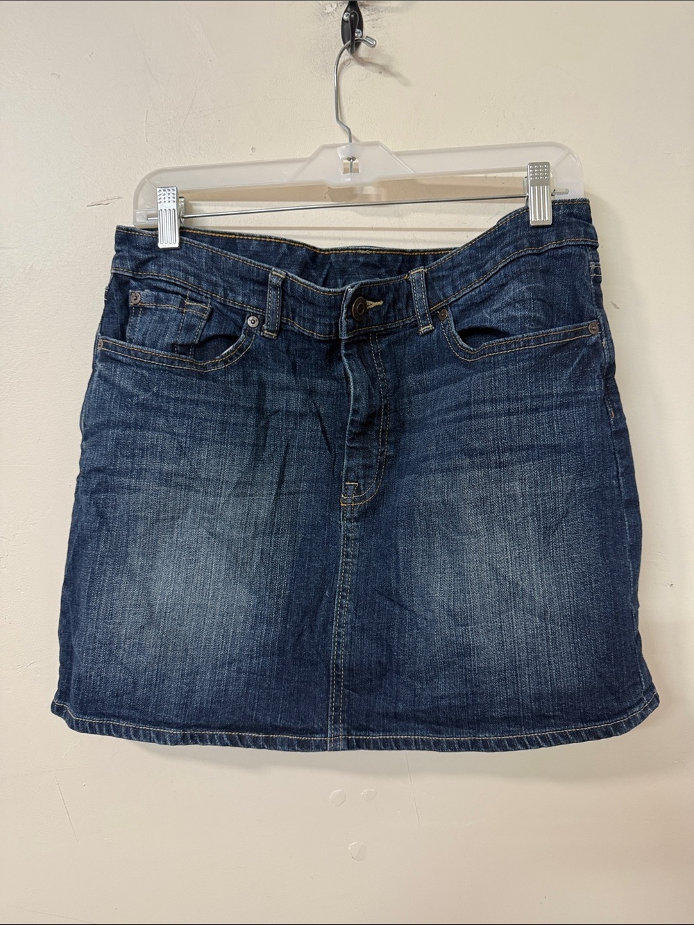 Classic Dark Blue Denim Skirt - Women's Casual A-Line 2012